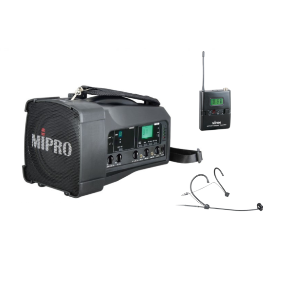 MIPRO MA-100 單頻道迷你無線喊話器 MIPRO MA-100 單頻道迷你無線喊話器, mipro ma-100, mipro無線擴音機, 移動式擴音機, 移動式音響, 小金剛, 小蜜蜂, 喊話器