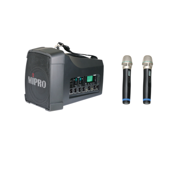 MIPRO MA-200D 雙頻道旗艦型無線喊話器 MIPRO MA-200D  雙頻道旗艦型無線喊話器, mipro ma-200d, mipro無線擴音機, 移動式擴音機, 移動式音響, 小金剛, 小蜜蜂, 喊話器