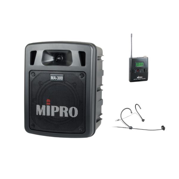 MIPRO MA-300 單頻道迷你無線喊話器 MIPRO MA-300  單頻道迷你無線喊話器, mipro ma-300, mipro無線擴音機, 移動式擴音機, 移動式音響, 小金剛, 小蜜蜂, 喊話器
