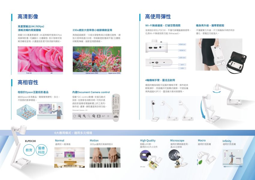 EPSON ELPDC30 4K無線實物投影機 投影機,EPSON 投影機, EPSON ELPDC30 4K無線實物投影機, 無線投影機, 投影機安裝, 商用投影機, 投影機推薦, 投影機廠商, 會議室投影機, 高亮度投影機, 雷射投影機, 劇院投影機, EPSON ELPDC30, 教學用實物投影機, 無線實物投影機, ELPDC30 評價