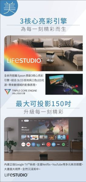 EPSON Lifestudio EF-62 自由視移動劇院智慧迷你3核心亮彩引擎投影機 投影機,EPSON 投影機, EPSON  EF-62, 無線投影機, 投影機安裝, 商用投影機, 投影機推薦, 投影機廠商, 會議室投影機, 高亮度投影機, 雷射投影機, 劇院投影機, EPSON Lifestudio EF-62  自由視移動劇院 智慧迷你3核心亮彩引擎投影機