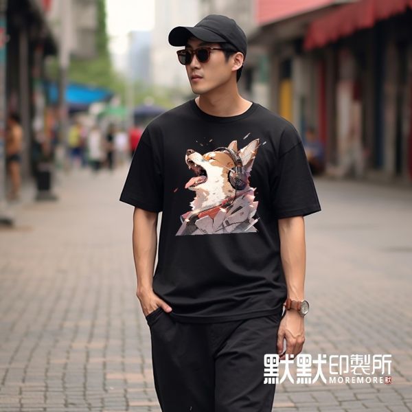 【MoreIdeas / 長嘯】重磅落肩款精梳棉T恤 T恤,落肩款T恤,潮T,T-shirt,印花T