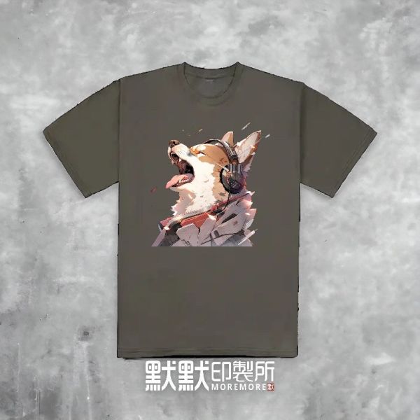 【MoreIdeas / 長嘯】重磅落肩款精梳棉T恤 T恤,落肩款T恤,潮T,T-shirt,印花T