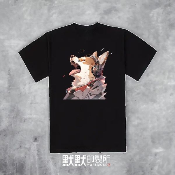 【MoreIdeas / 長嘯】重磅落肩款精梳棉T恤 T恤,落肩款T恤,潮T,T-shirt,印花T