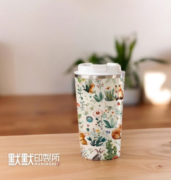 【MoreIdeas / 客製化】隨行咖啡保溫瓶 客製化,滿版印刷,滿版印花,膠膜印刷,局部印刷,隨行咖啡保溫瓶, 咖啡杯, 保溫杯