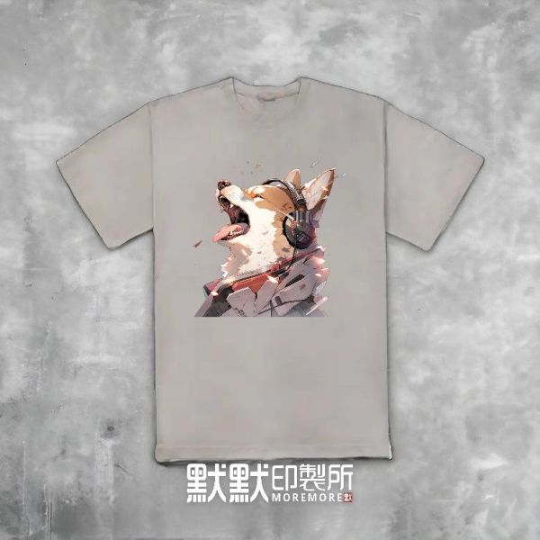 【MoreIdeas / 長嘯】重磅落肩款精梳棉T恤 T恤,落肩款T恤,潮T,T-shirt,印花T