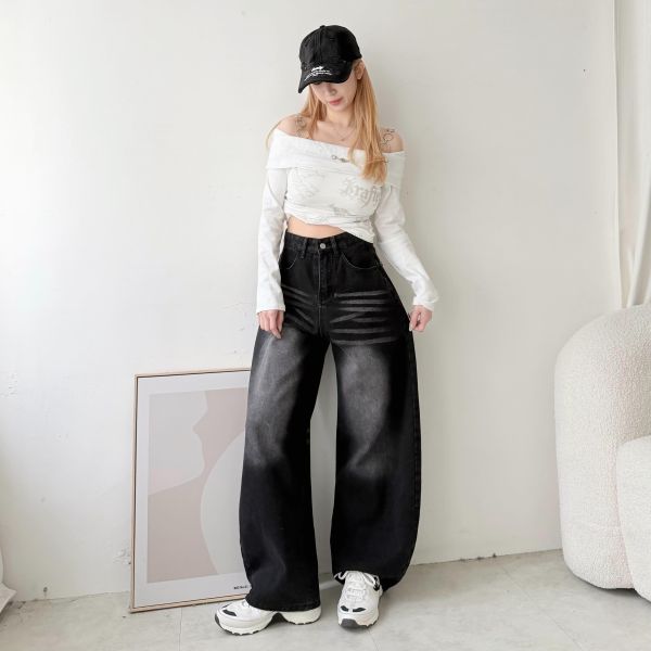 【514專屬】美式刺繡牛仔褲 