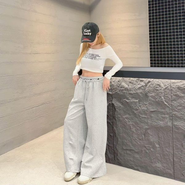 【514專屬】雙拼腰頭棉褲 