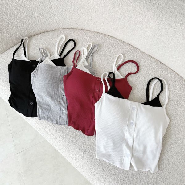 下開釦假兩件背心 