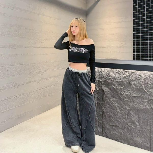 【514專屬】雙拼腰頭棉褲 