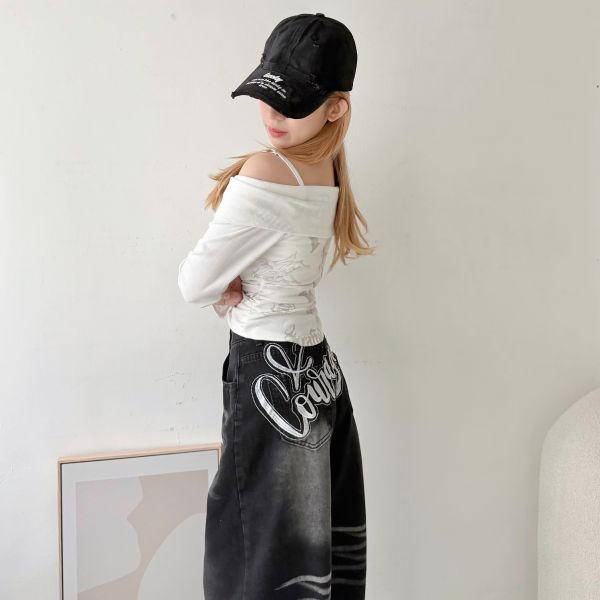 【514專屬】美式刺繡牛仔褲 