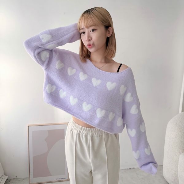 愛心毛衣 