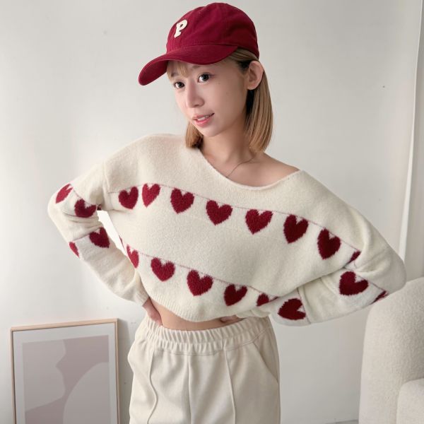 愛心毛衣 