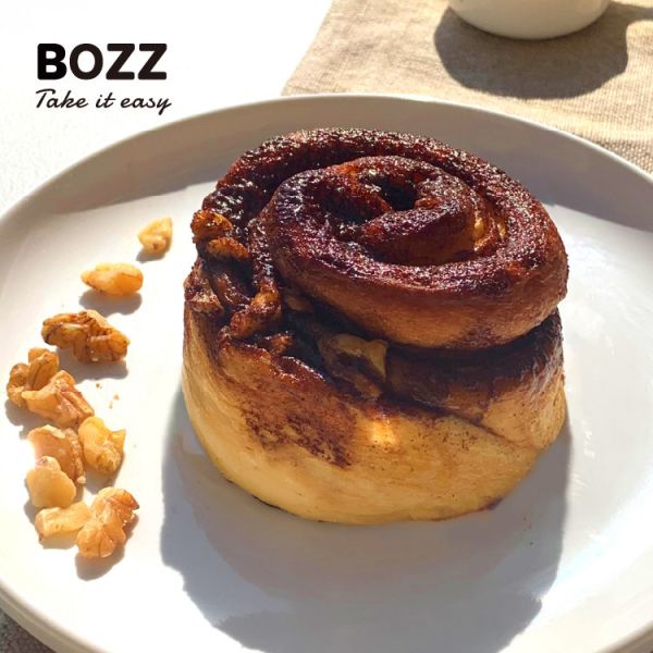 【BOZZ】原味-肉桂捲*2袋 + 果粒特別款-肉桂捲*1袋 (核桃粒或開心果粒 ,口味隨機) 