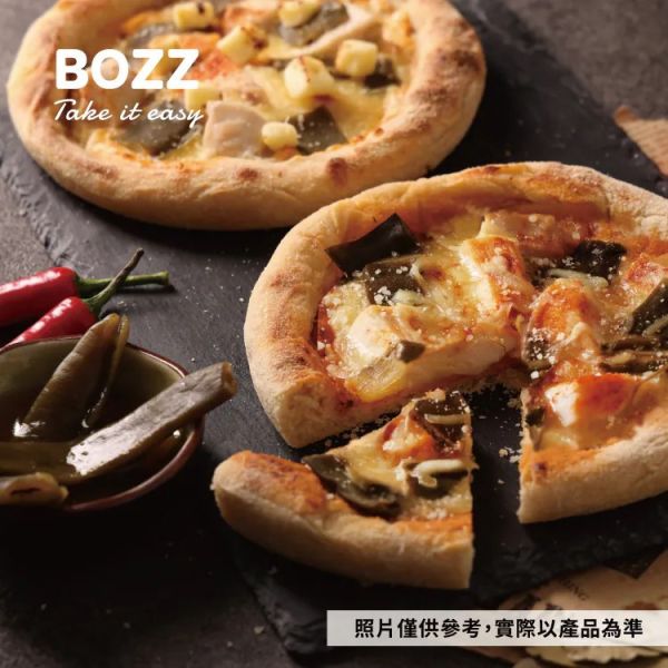 【BOZZ】剝皮辣椒-舒肥雞披薩 