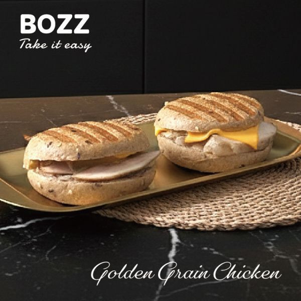 【BOZZ】職人風味包：金黃舒肥雞穀物包(2入/組，單顆裝) 