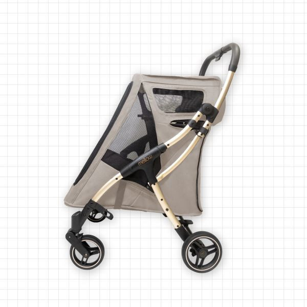 Puff 全方位寵物推車 - 拿鐵棕 Latte 