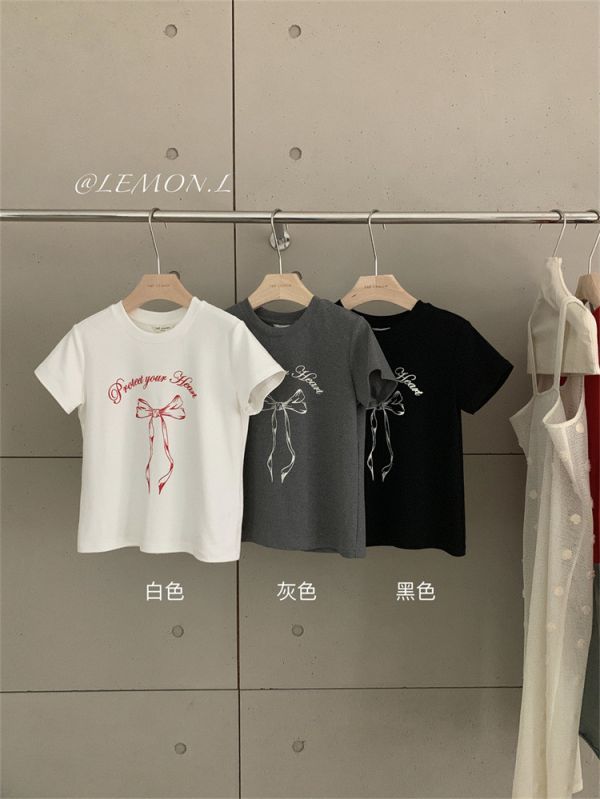 (預購)線條蝴蝶蝶短袖 