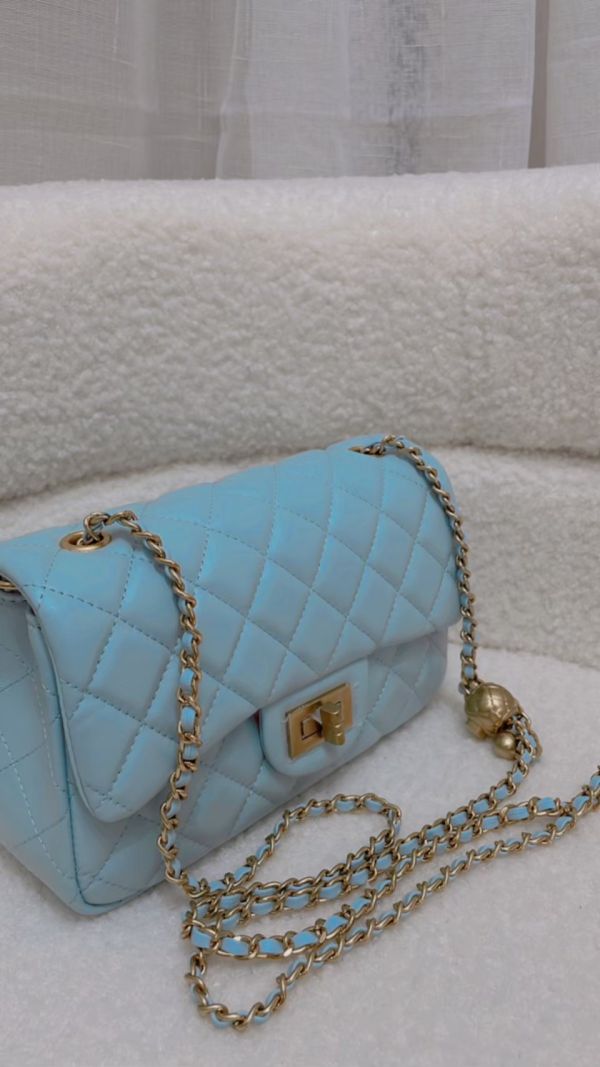 真皮高質感菱格包 