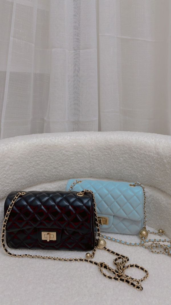 真皮高質感菱格包 