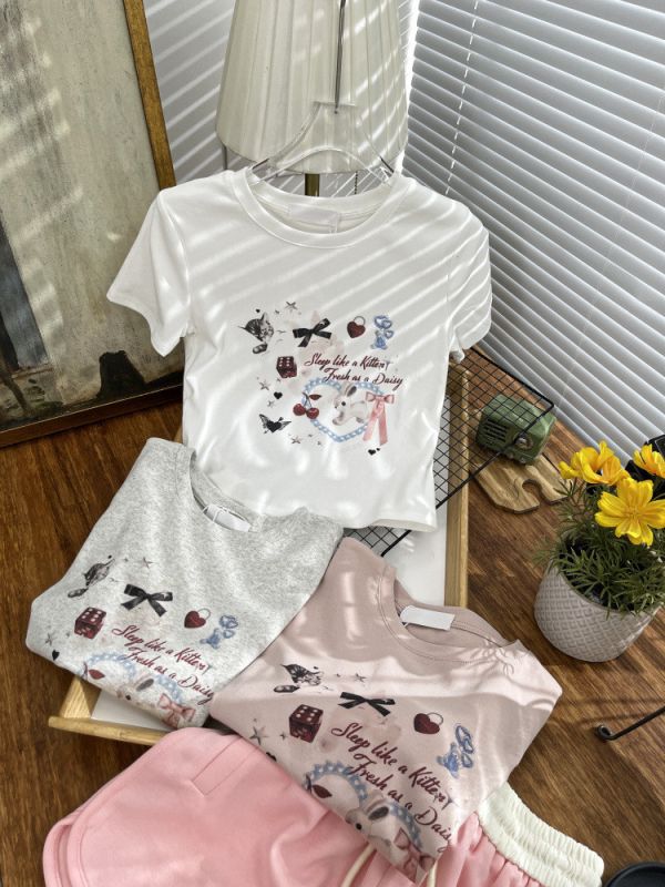 可愛日系小圖短袖 