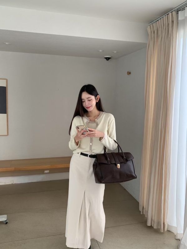 素語詩境．削肩背心罩衫組 削肩背心,兩件式罩衫,文青上衣,高級感穿搭,層次感上衣,韓系罩衫,優雅背心罩衫組