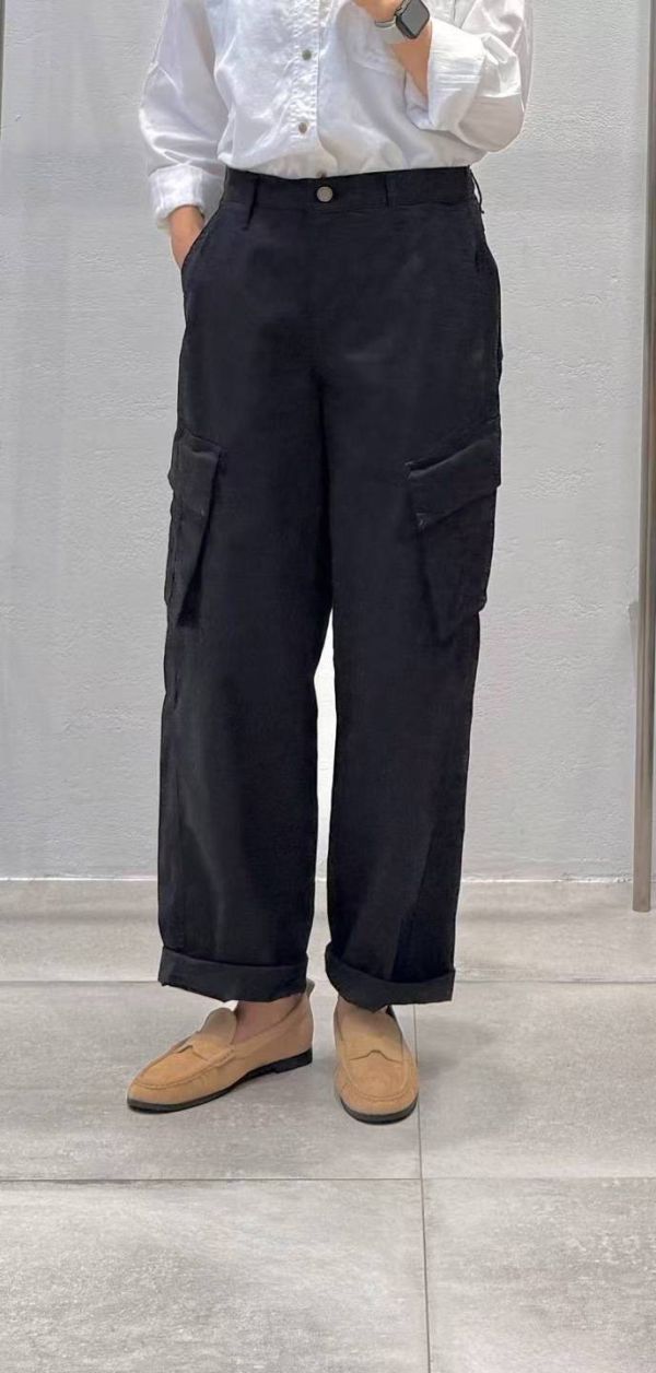 俐挺雙袋工裝褲 工裝褲,雙口袋長褲,女裝工裝褲,直筒長褲,寬版長褲,立體口袋設計