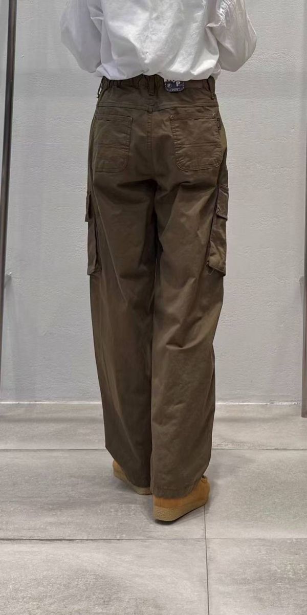 俐挺雙袋工裝褲 工裝褲,雙口袋長褲,女裝工裝褲,直筒長褲,寬版長褲,立體口袋設計