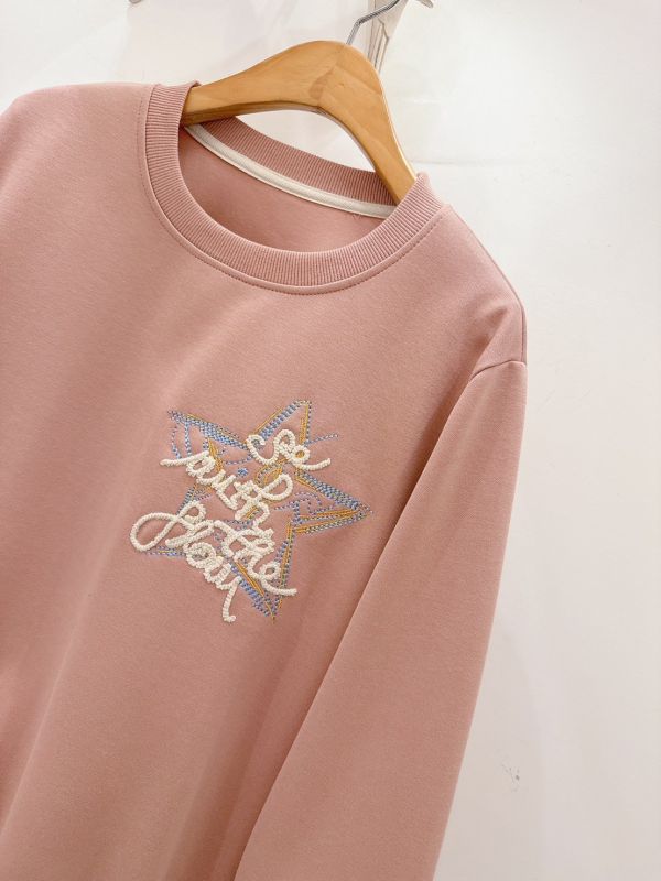 星芒刺繡柔軟微厚棉衣 棉質上衣,刺繡上衣,立體刺繡,休閒上衣,微厚上衣,圓領上衣,百搭上衣,秋冬上衣