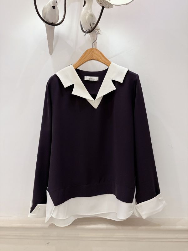 幾何領立體襯衫 拼接襯衫,立體剪裁上衣,通勤上衣,氣質穿搭,都會襯衫,設計感襯衫,修身上衣,百搭襯衫,層次剪裁上衣,OL穿搭