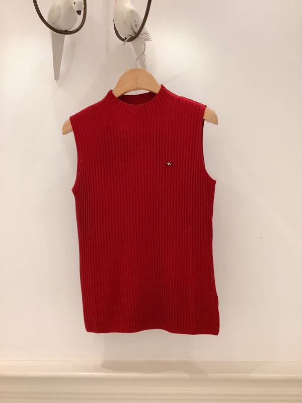 柔紋細織高領無袖上衣 無袖上衣,針織背心,高領上衣,韓系穿搭,羅紋針織,秋冬上衣,質感女裝,百搭上衣,韓國女裝,簡約風上衣