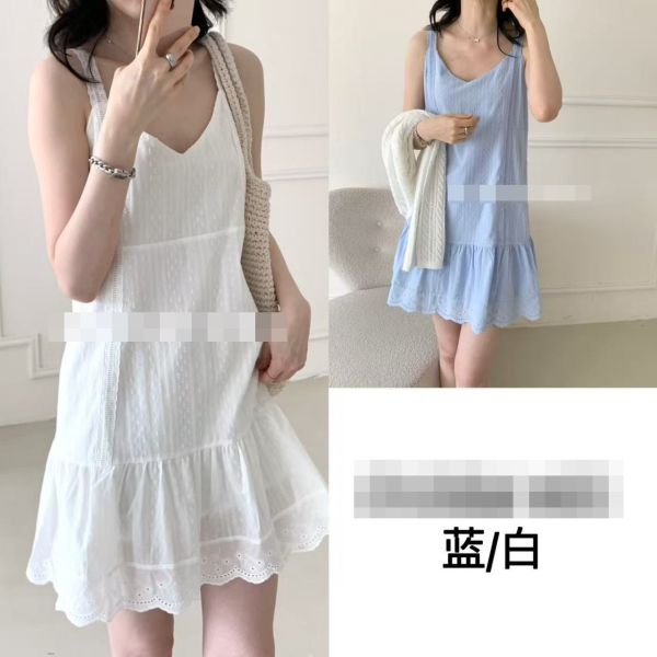Le molt 夏日蕾絲洋裝 夏日洋裝,蕾絲洋裝,韓系穿搭,清新洋裝,吊帶洋裝推薦,氣質洋裝,夏季洋裝