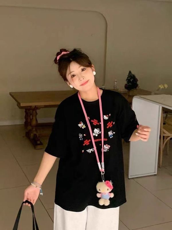 Le molt 超可愛凱蒂慵懶T 展現少女心的休閒時尚 T恤