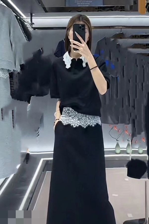 Le molt 法式慵懶感蕾絲邊柔感套裝 一套穿出溫柔氛圍 一套