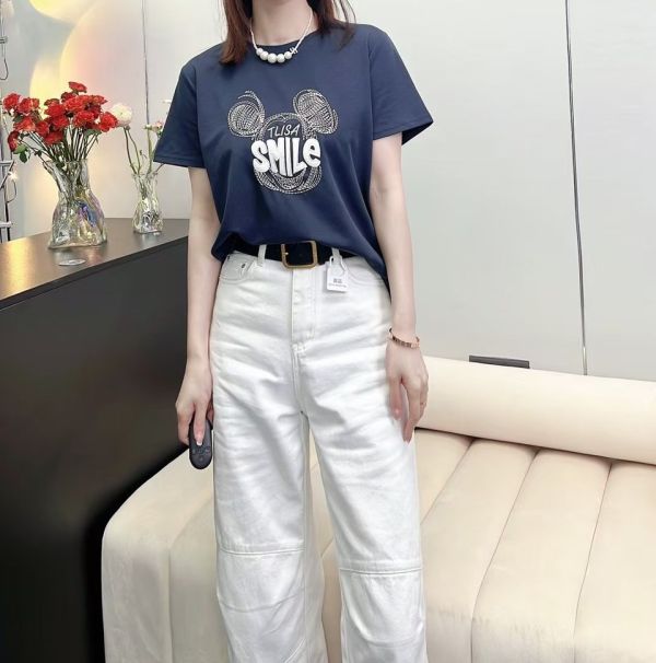 Le molt 微笑線條Tee 米妮T恤,Mickey上衣,卡通T恤,休閒Tee,可愛短袖,百搭上衣,減齡穿搭,韓系風格,簡約童趣T恤,女裝T恤推薦