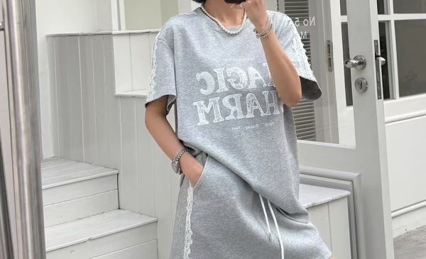 Le molt清新夏日蕾絲邊套裝，輕鬆打造優雅與舒適並存的浪漫穿搭 套裝