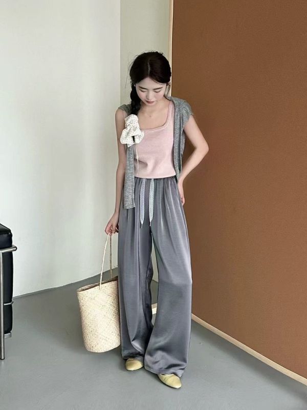 Le molt輕逸流蘇寬鬆休閒褲 穿搭中的必備良品 休閒褲