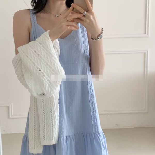 Le molt 夏日蕾絲洋裝 夏日洋裝,蕾絲洋裝,韓系穿搭,清新洋裝,吊帶洋裝推薦,氣質洋裝,夏季洋裝