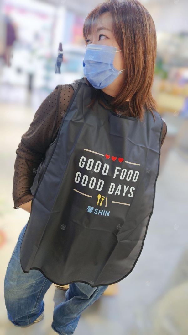 好好吃飯好好生活的自訂大人款防水圍兜 