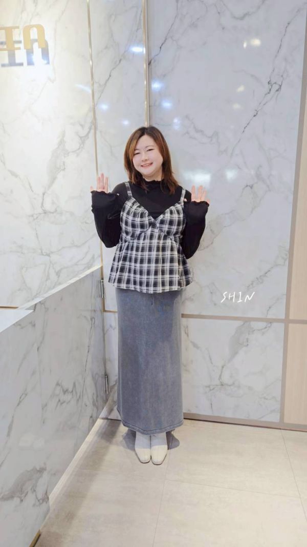 反線棉質木耳邊內搭衣(杏/深灰/黑) 