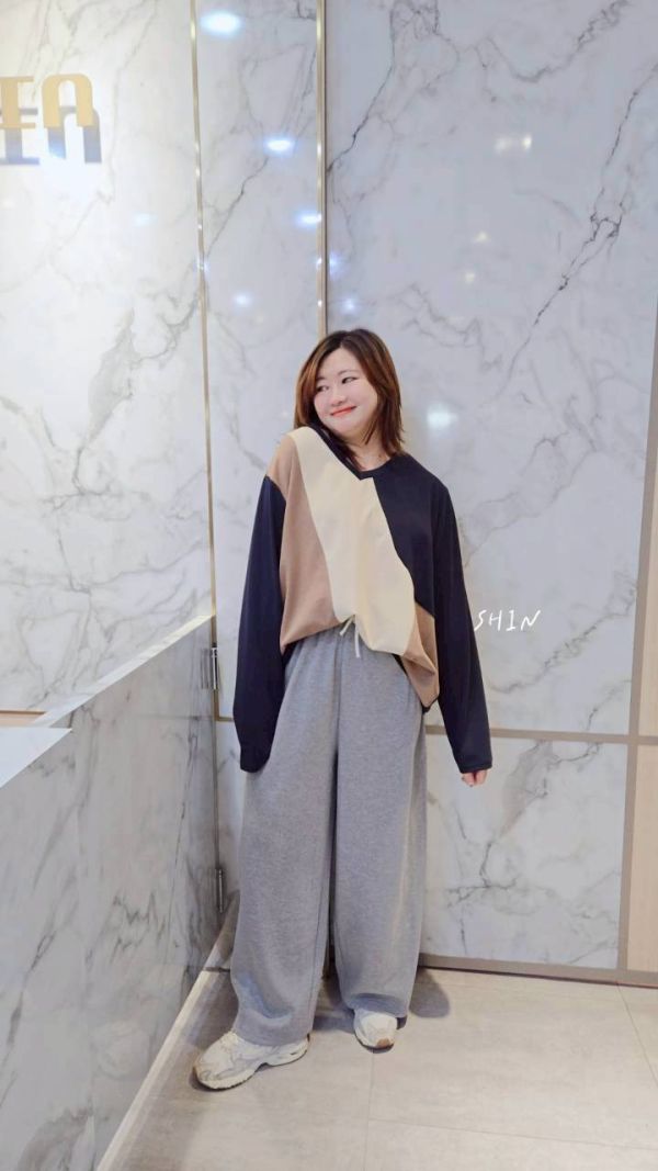 太空棉休閒寬褲 