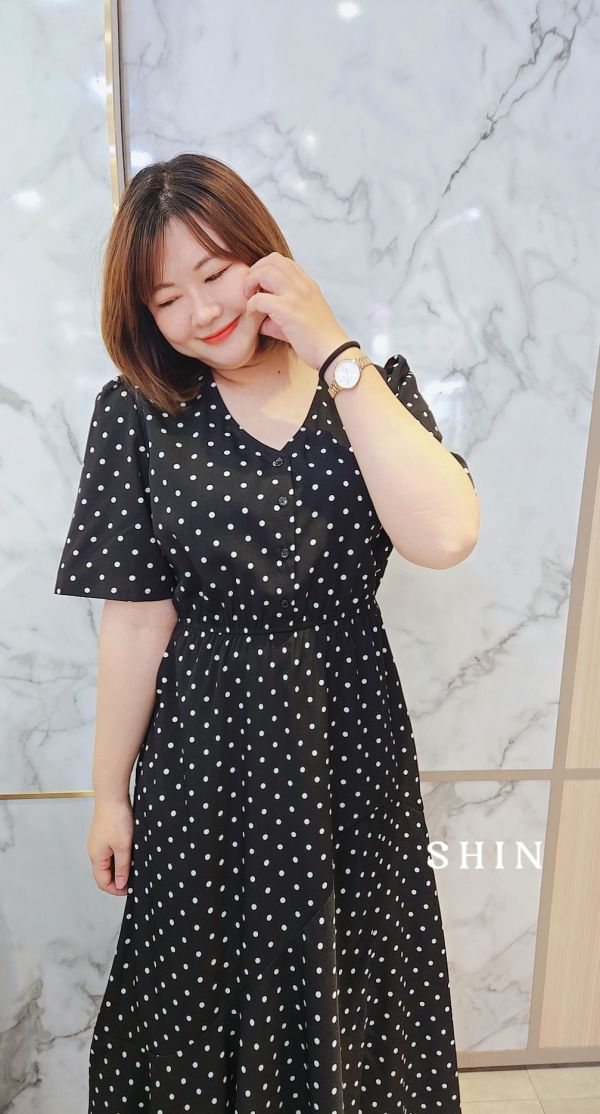 V領點花長洋(點點/花朵) 