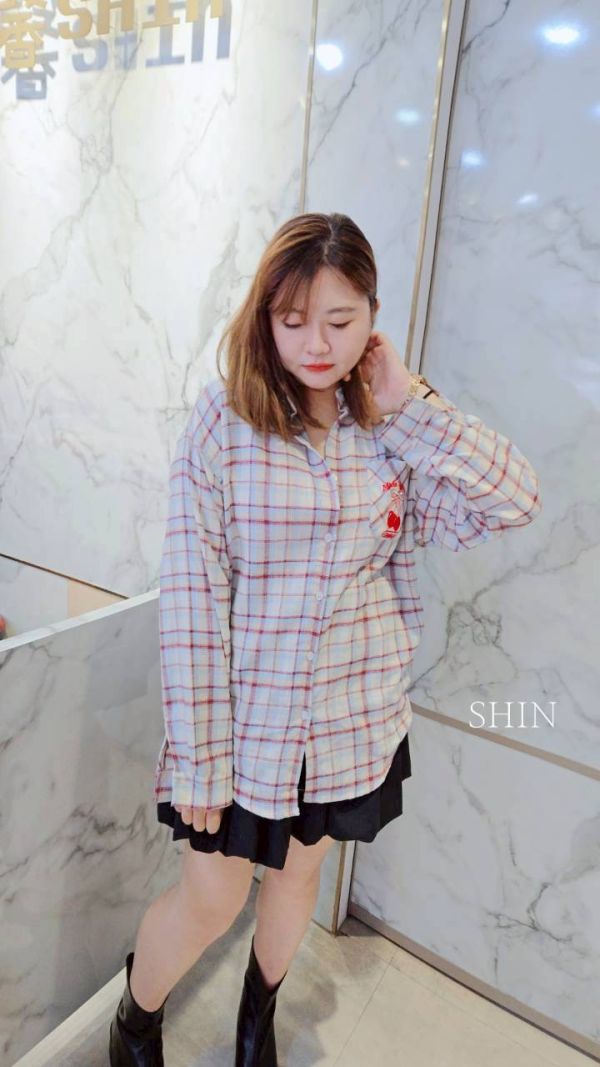 櫻桃格子襯衫 