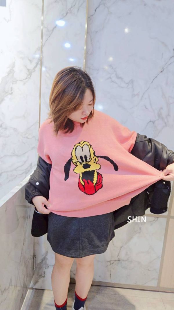 最可愛布魯托針織上衣(藍/杏/灰/粉) 