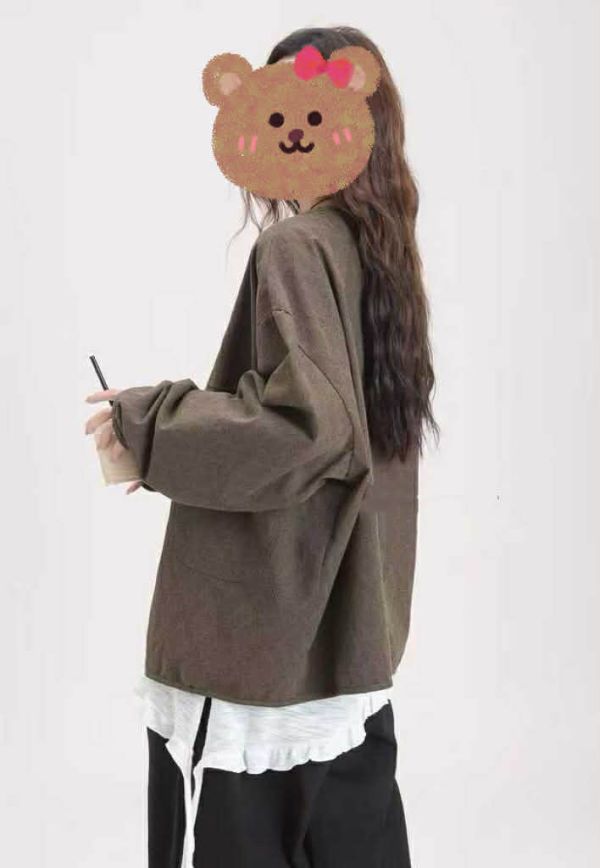 復古滿版帥性慵懶外套 