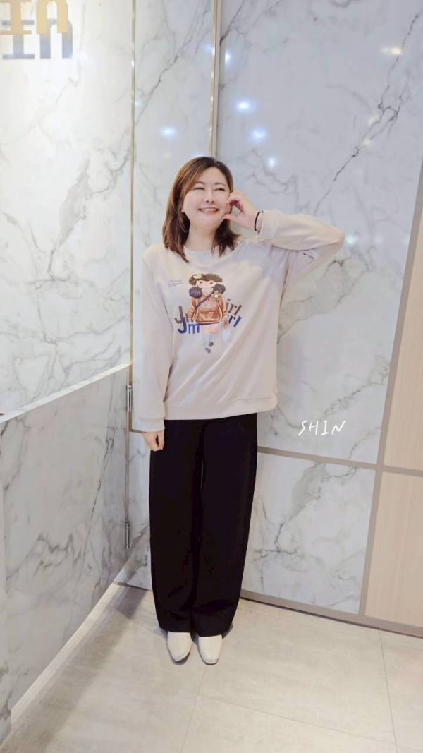 毛帽女孩太空棉T 