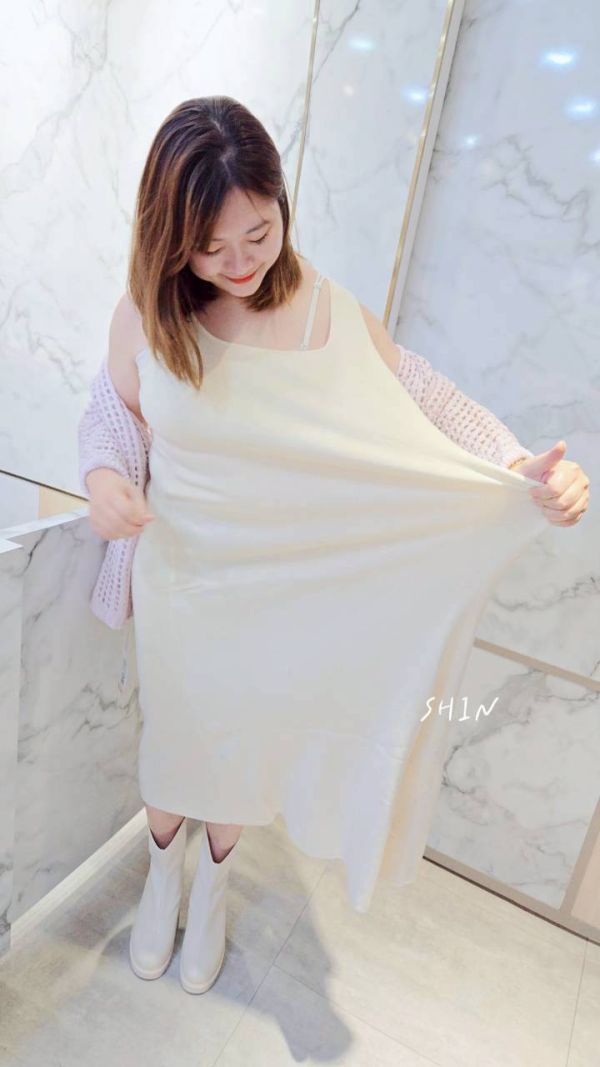 雙面穿軟軟背心裙(黑/杏) 