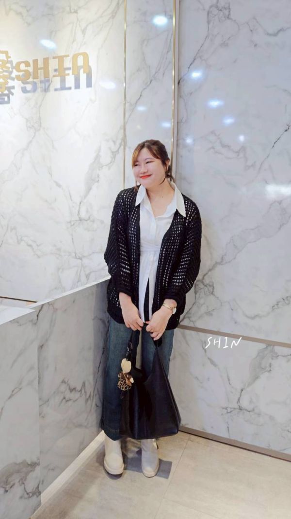 附絲巾復古奶奶褲 