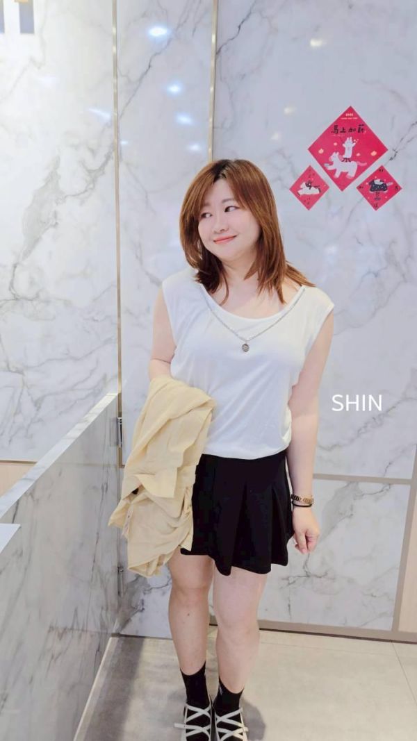 真兩件背心+項鍊襯衫(芥黃/粉/深藍) 