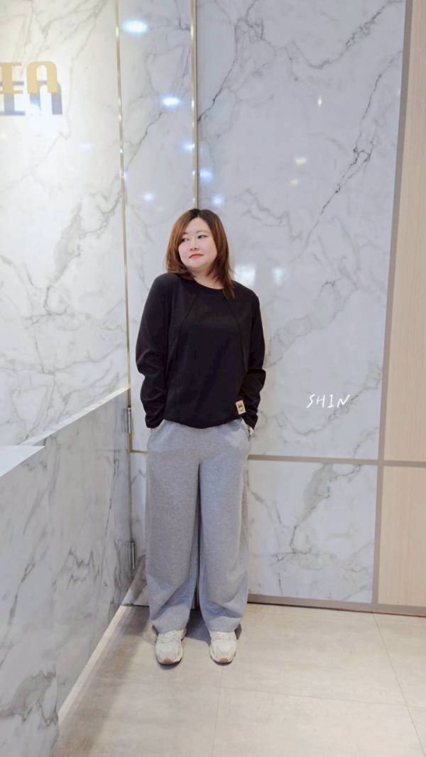 太空棉休閒寬褲 